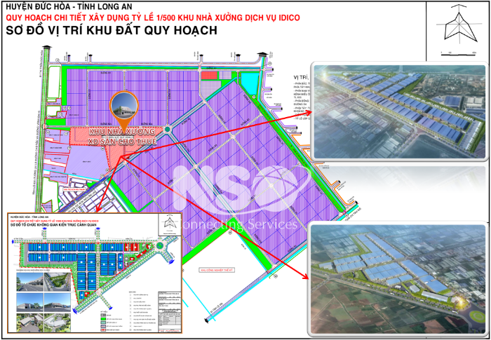 Factory for lease in Huu Thanh Industrial Park, Duc Hoa, Long An