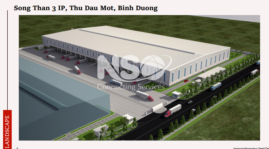 Warehouse for lease in Song Than 3 Industrial Park, Binh Duong