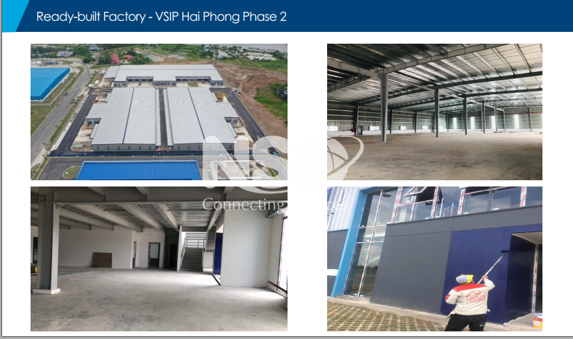 Factory for lease in VSIP Hai Phong Industrial Park