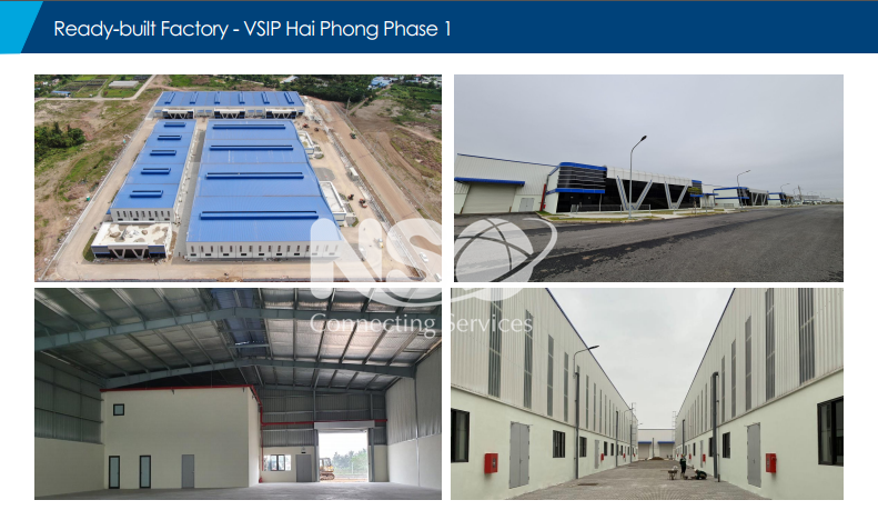Factory for lease in VSIP Hai Phong Industrial Park