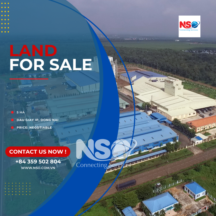 LAND FOR SALE IN DAU GIAY INDUSTRIAL PARK – DONG NAI